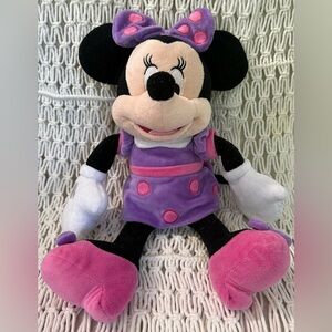 17” Disney Stuffed Minnie Mouse Plush Toys Purple and Pink